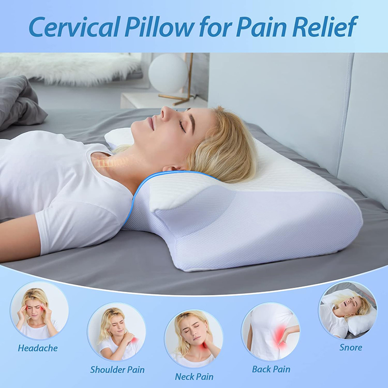 Anti Snore Contour Pillow - 새로운 메모리폼 경추 베개 2 in
