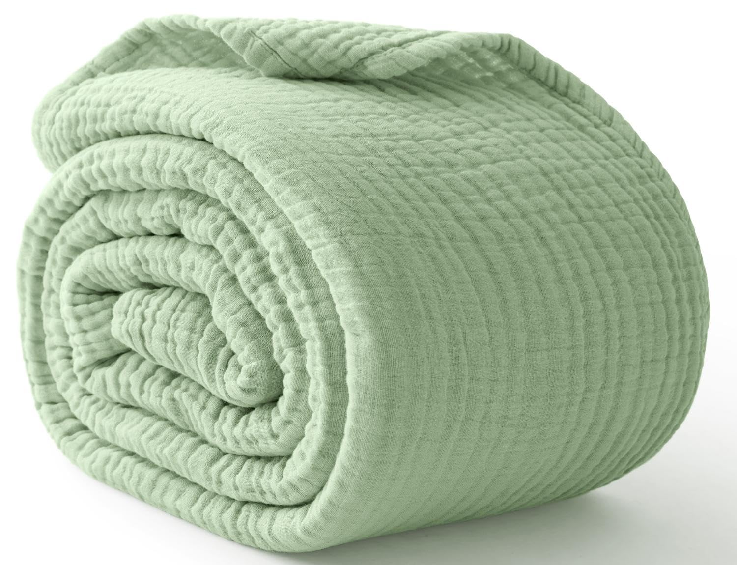 Muslin Cotton Bedspread - 100% 순면 담요, 부드러운 무슬린 침대