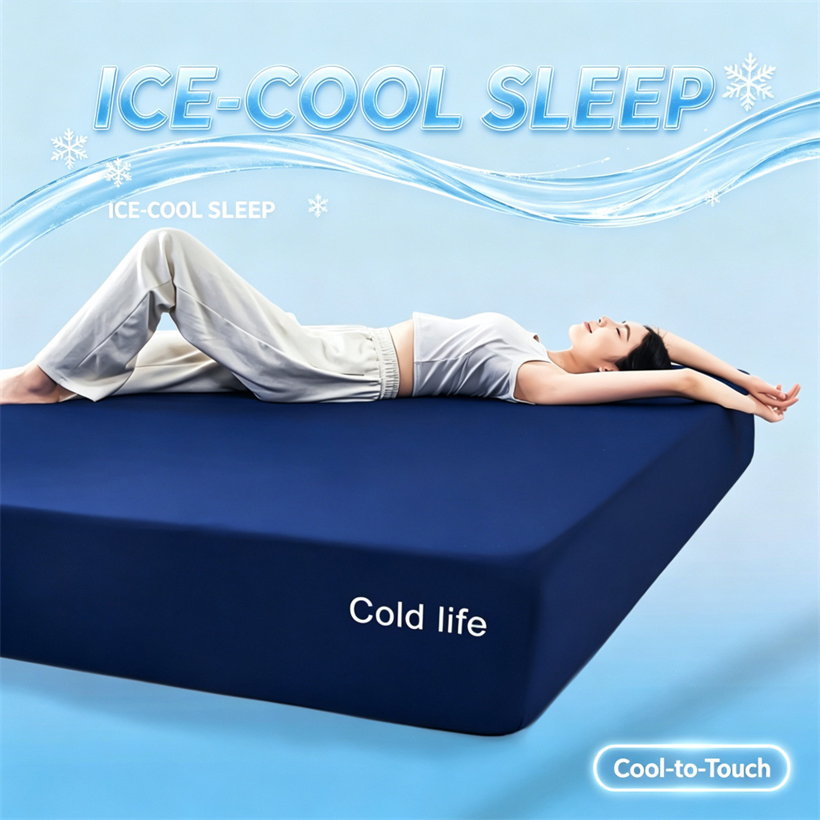 Fitted Bed Sheets Deep Pocket - 쿨링 베드 피티드 시트 아이스-쿨 터치