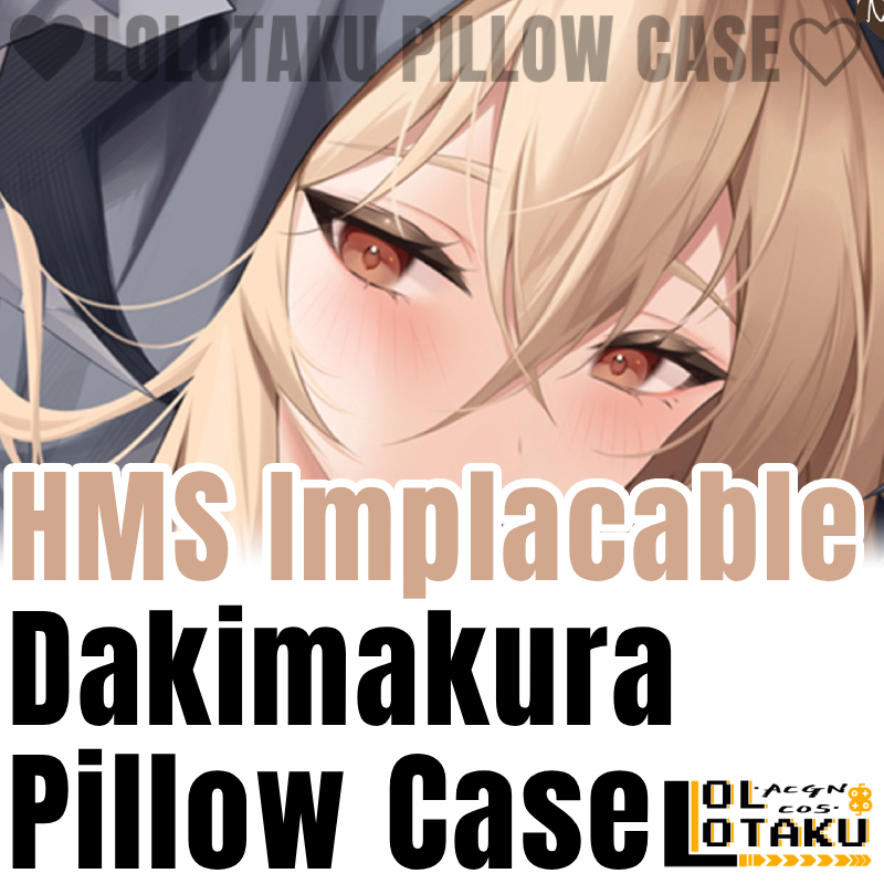 Bedding - HMS Implacable Dakimakura Azur Lane 베개