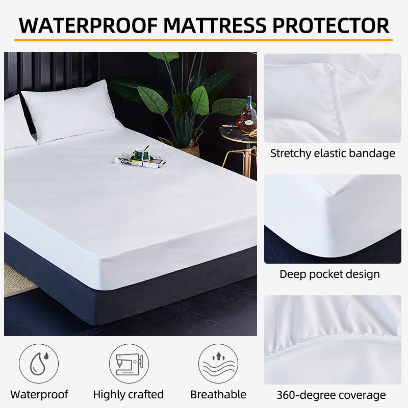 Waterproof Mattress Protector Breathable - 기본 방수 통기성 매트리스 보호대, 풀