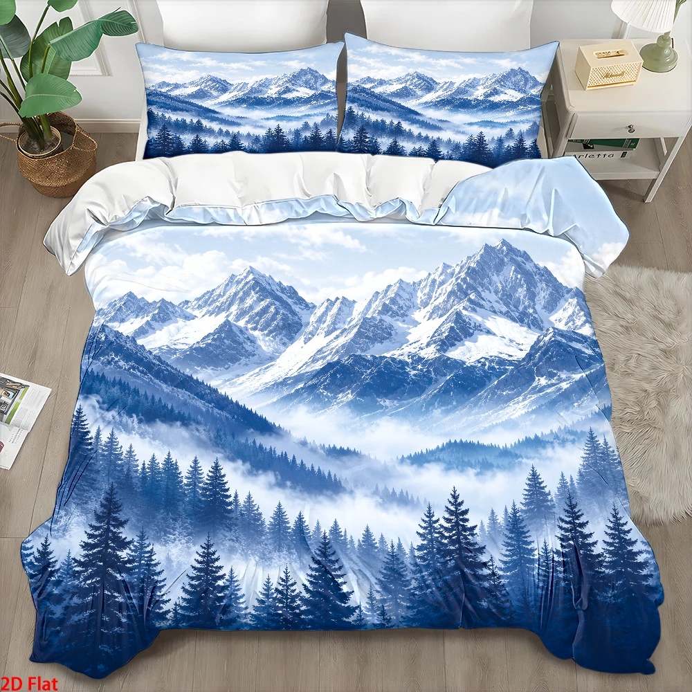 Duvet Cover Sets With Zipper - 3피스 북유럽 스타일 이불 커버 세트,