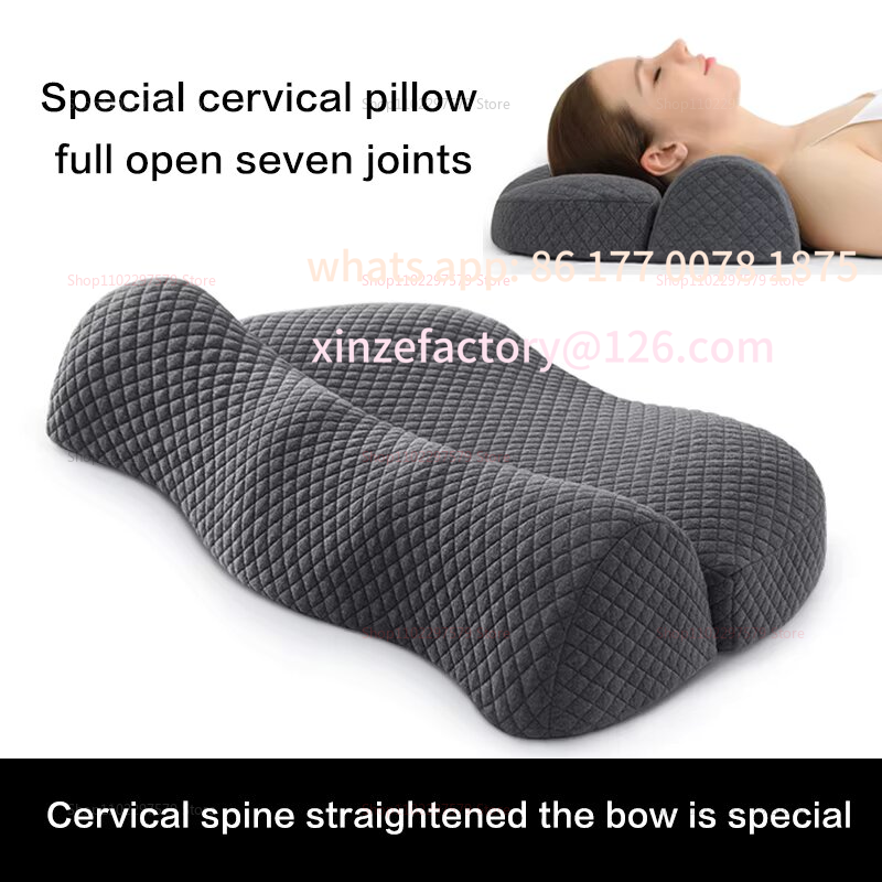 Memory Foam Orthopedic Pillow Neck Pain - 맞춤형 2025 경추 메모리폼 컨투어 베개,