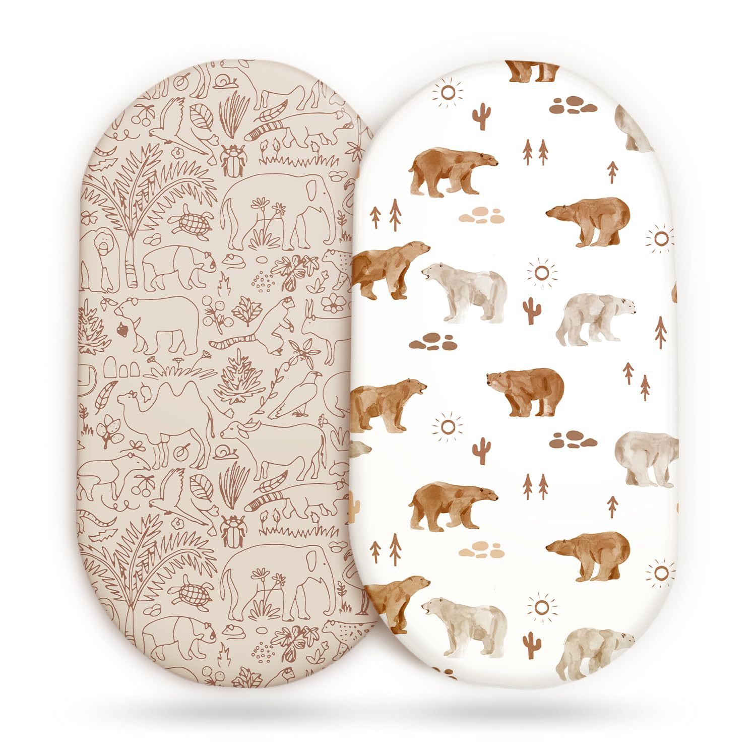 Muslin Cotton Bedspread - 2개입 아기 요람 시트 무슬린 요람