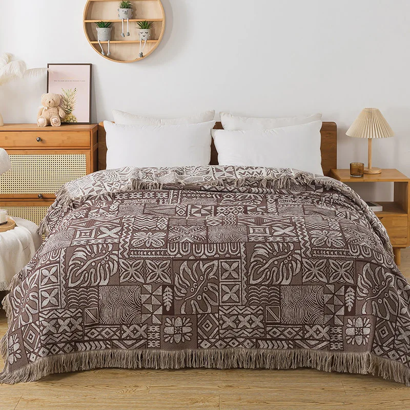 Muslin Cotton Bedspread - 면 침대보 4겹의 무슬린 거즈 타월