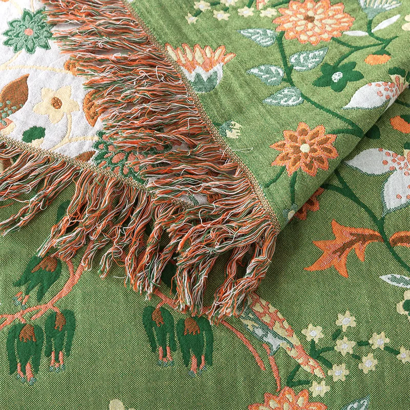 순면 무슬린 직조 태슬 담요 더블 커플 침대 커버릿 퀼 - Muslin Cotton Bedspread 리뷰 및 가격