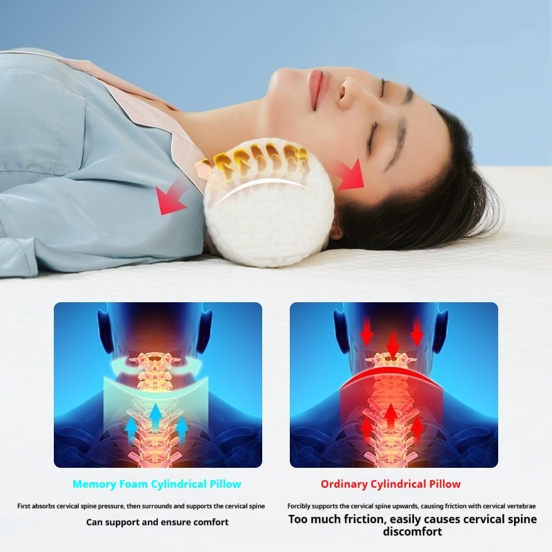 경추 지지 메모리폼 베개, 침대용 원형 베개, 다리,  - Anti Snore Contour Pillow 리뷰 및 가격