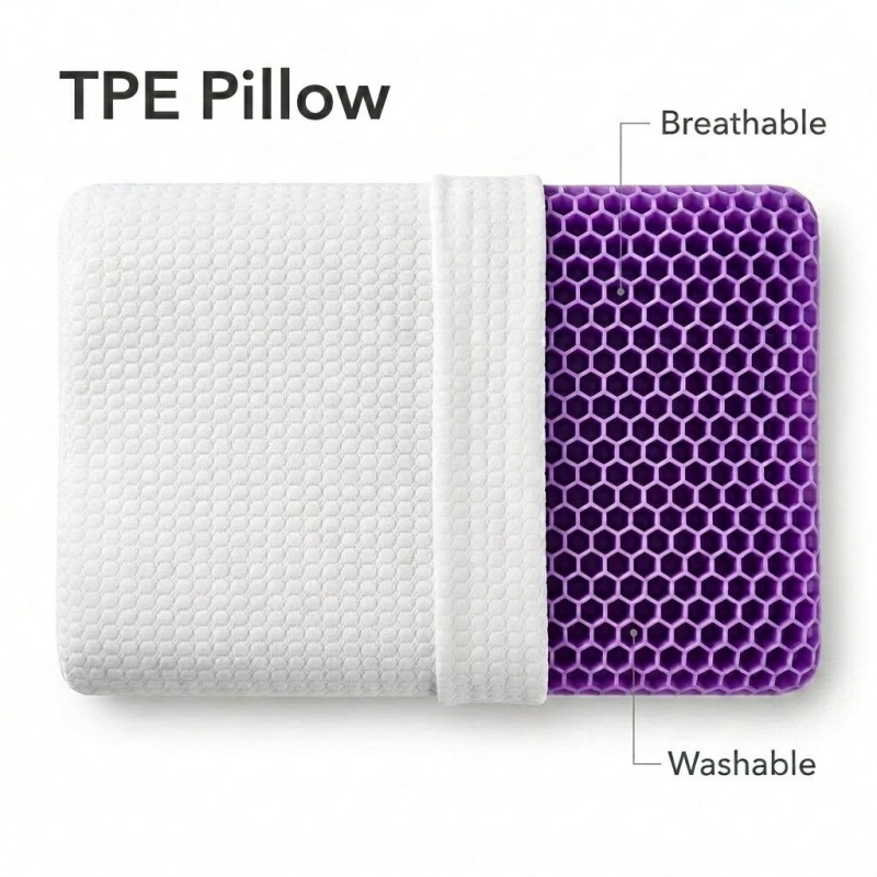 통기성 TPE 펙틴 베개 인체공학적 곡선 제로 압력 경 - Anti Snore Contour Pillow 리뷰 및 가격