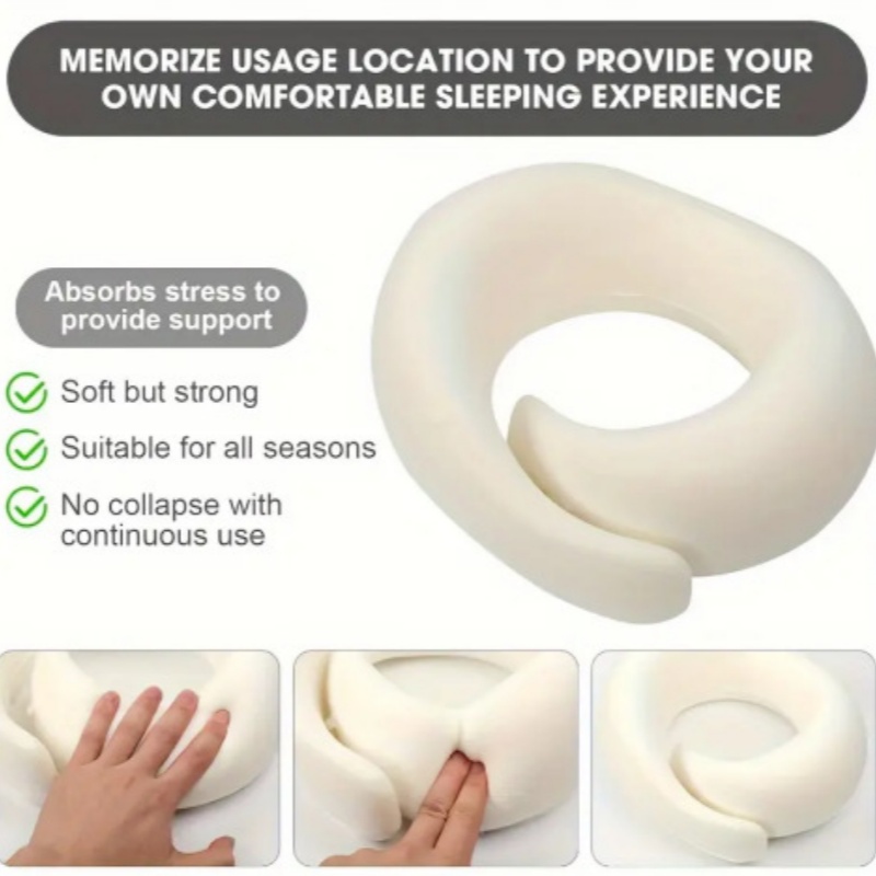 휴대용 U자형 여행 베개 100% 메모리폼 달팽이 베개 - Anti Snore Contour Pillow 리뷰 및 가격