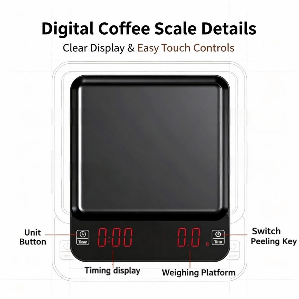 3kg/0.1g 고정밀 디지털 커피 저울, LED 휴대 - Kitchen 리뷰 및 가격