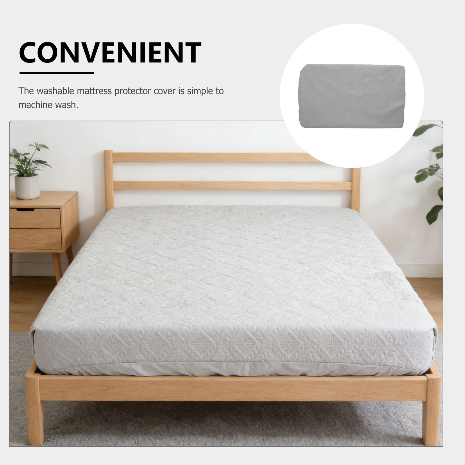 트윈 사이즈 203x153cm 방수 통기성 매트리스 보 - Waterproof Mattress Protector Breathable 리뷰 및 가격