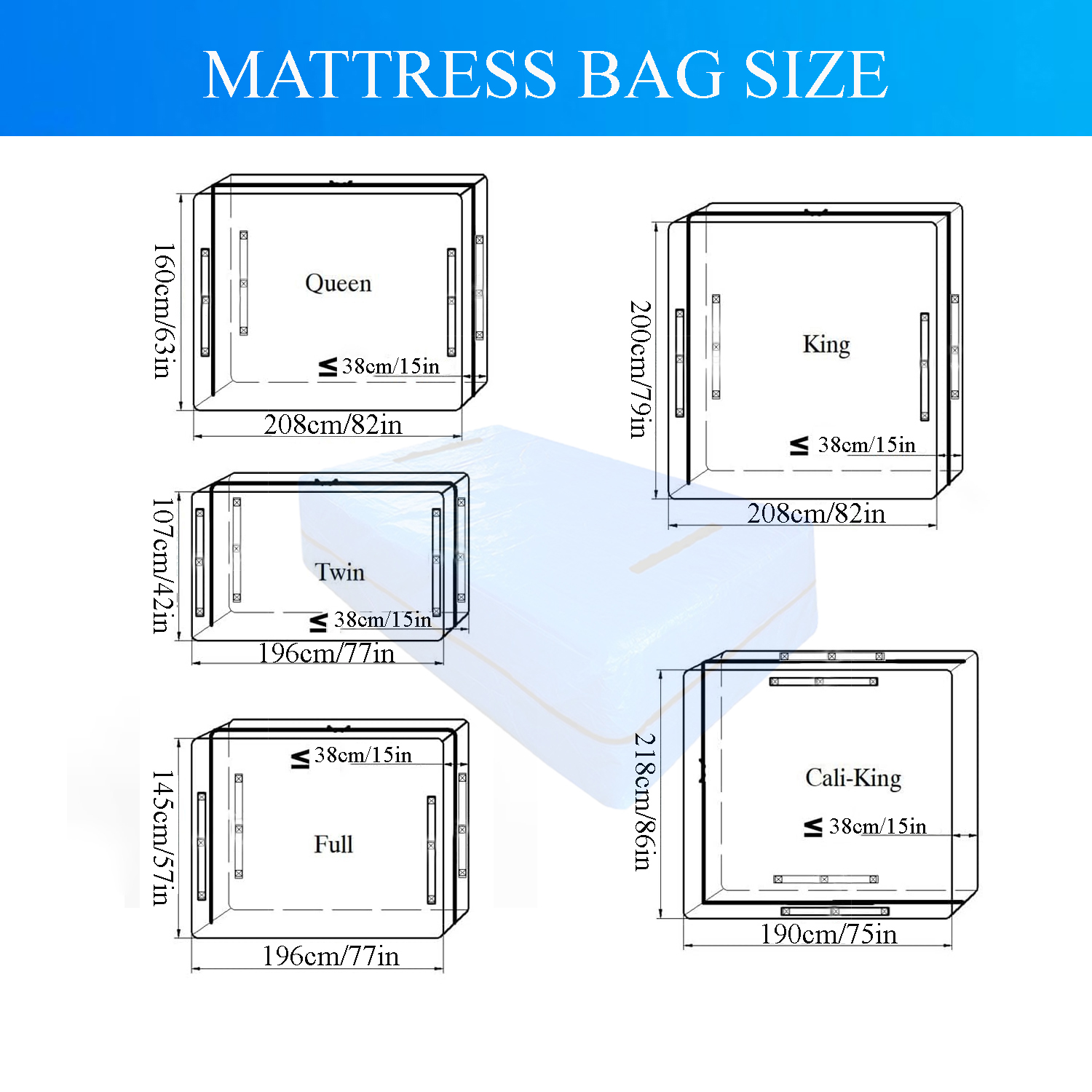 이동 및 보관용 매트리스 가방, 헤비 듀티 방수포 재사 - Waterproof Mattress Protector Breathable 리뷰 및 가격