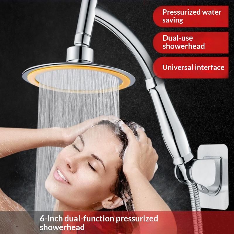 6인치 고압 360도 회전 대형 원형 레인폴 핸드헬드  - High Pressure Shower Head Handheld 리뷰 및 가격