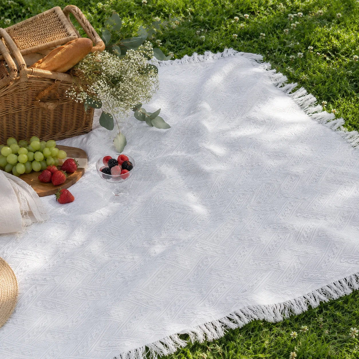보헤미안 피크닉 담요 야외 캠핑 매트 프린지 테이블보  - Boho Throw Blanket Fringe 리뷰 및 가격