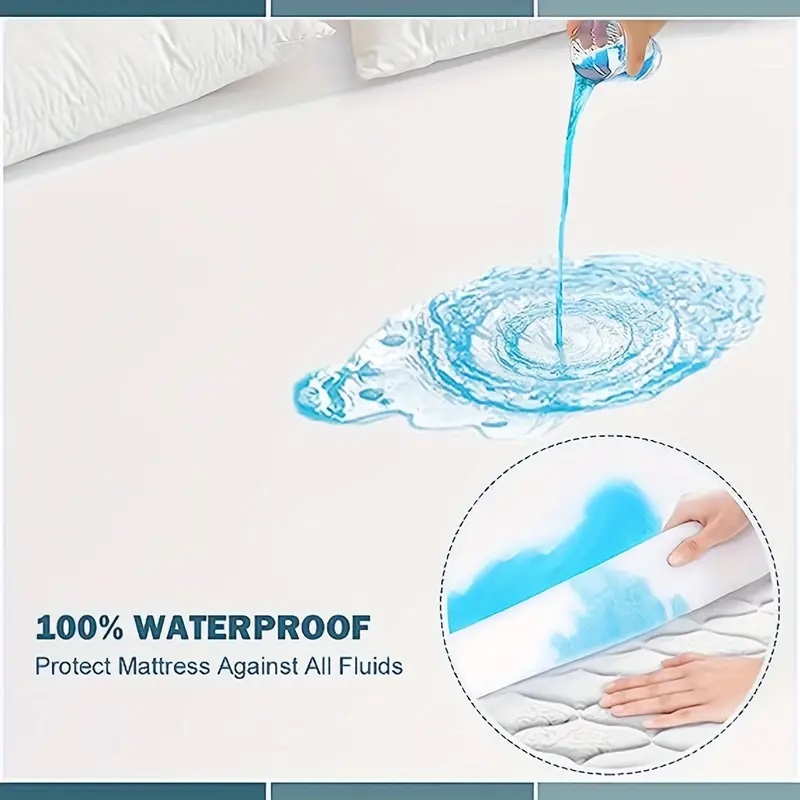 100% 방수 퀼트 매트리스 커버 통기성 침대 보호 커 - Waterproof Mattress Protector Breathable 리뷰 및 가격