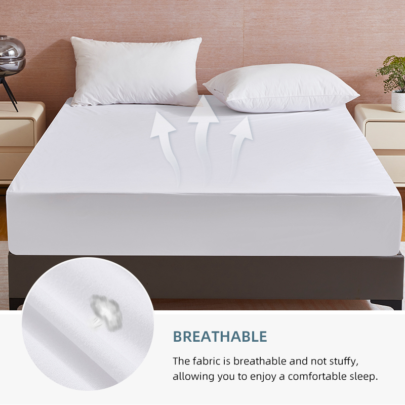 퀸 방수 매트리스 보호대, 애완동물, 노인, 요실금 환 - Waterproof Mattress Protector Breathable 리뷰 및 가격