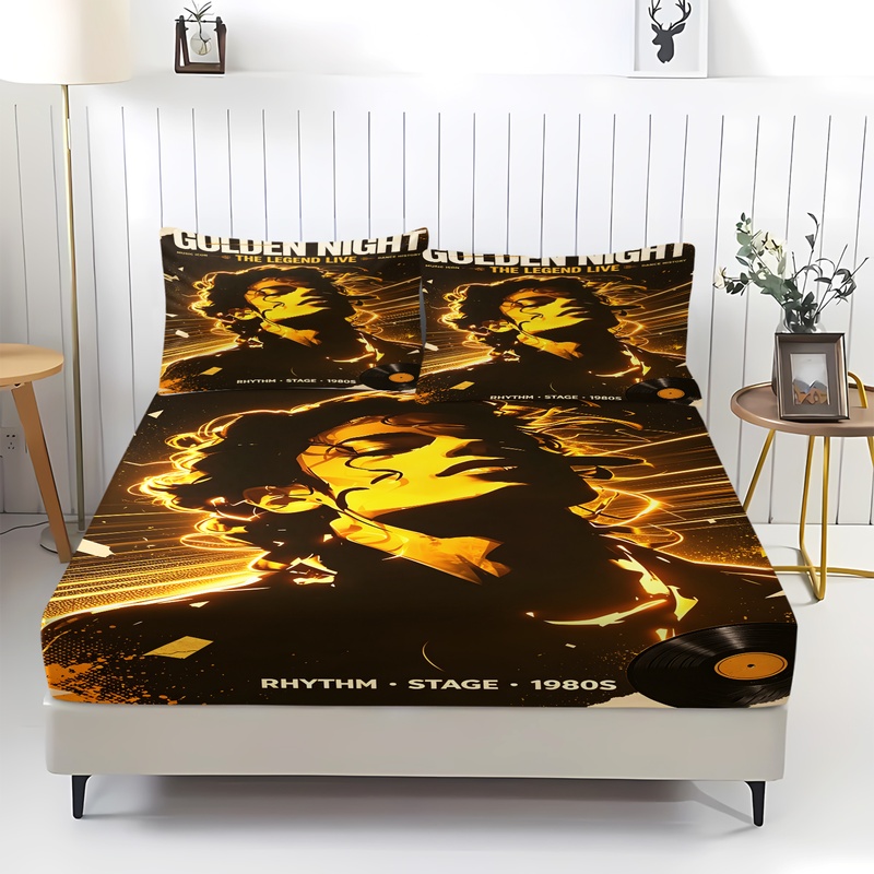 귀여운 커피 펭귄 프린트 피티드 시트 세트 만화 침대  - Fitted Bed Sheets Deep Pocket 리뷰 및 가격