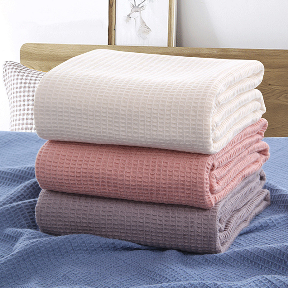 와플 모슬린 여름 침대보, 그레이 핑크 담요, 부드럽고 - Muslin Cotton Bedspread 리뷰 및 가격