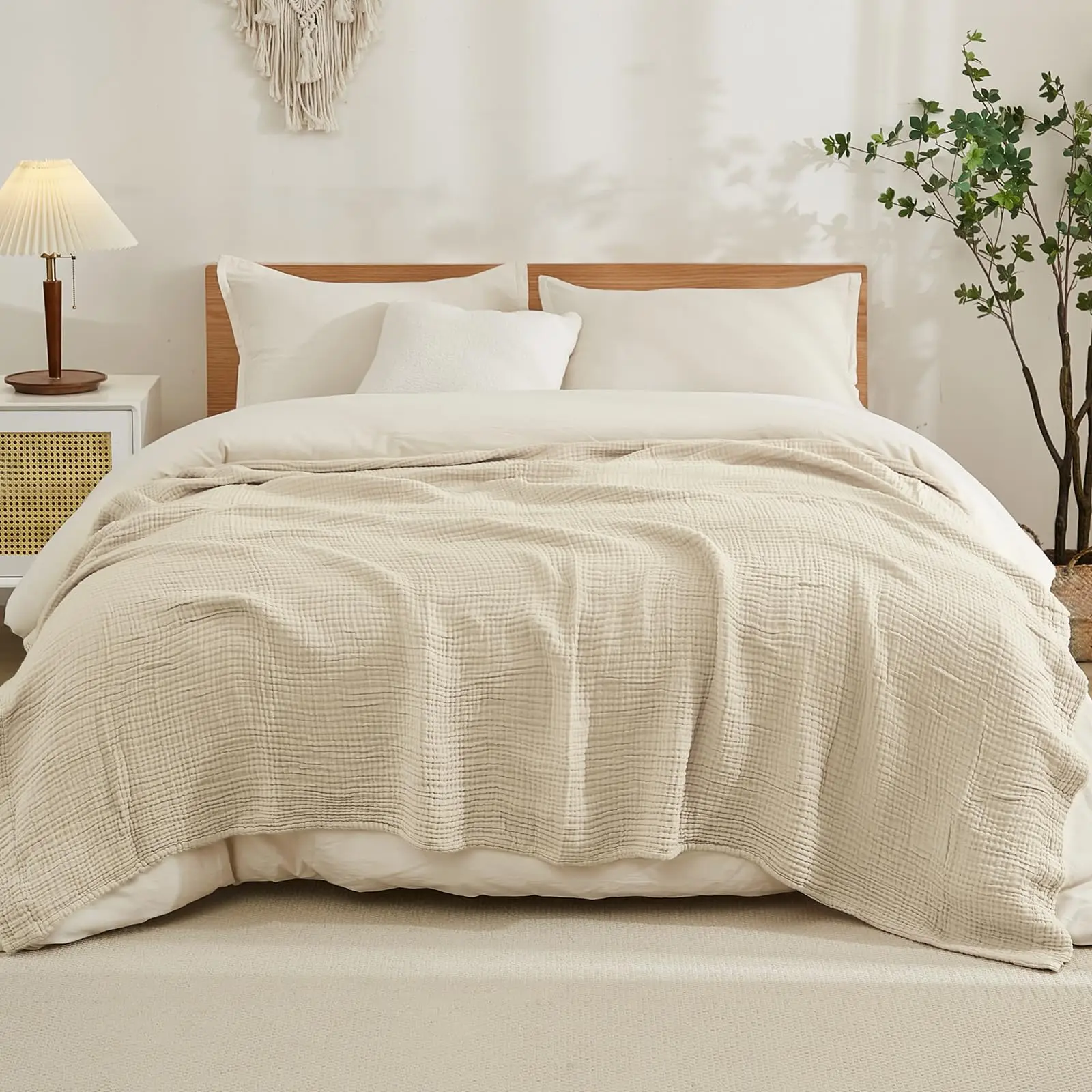 100% 면 침대용 담요, 부드러운 무슬린 침대 담요, - Muslin Cotton Bedspread 리뷰 및 가격