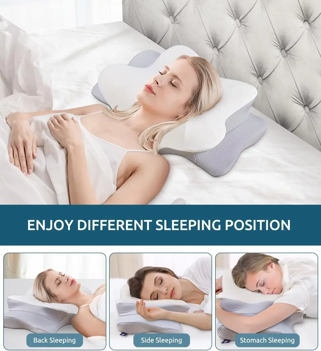 인체 공학적 정형외과 메모리 폼 베개 통기성 어깨 통증 - Memory Foam Orthopedic Pillow Neck Pain 리뷰 및 가격