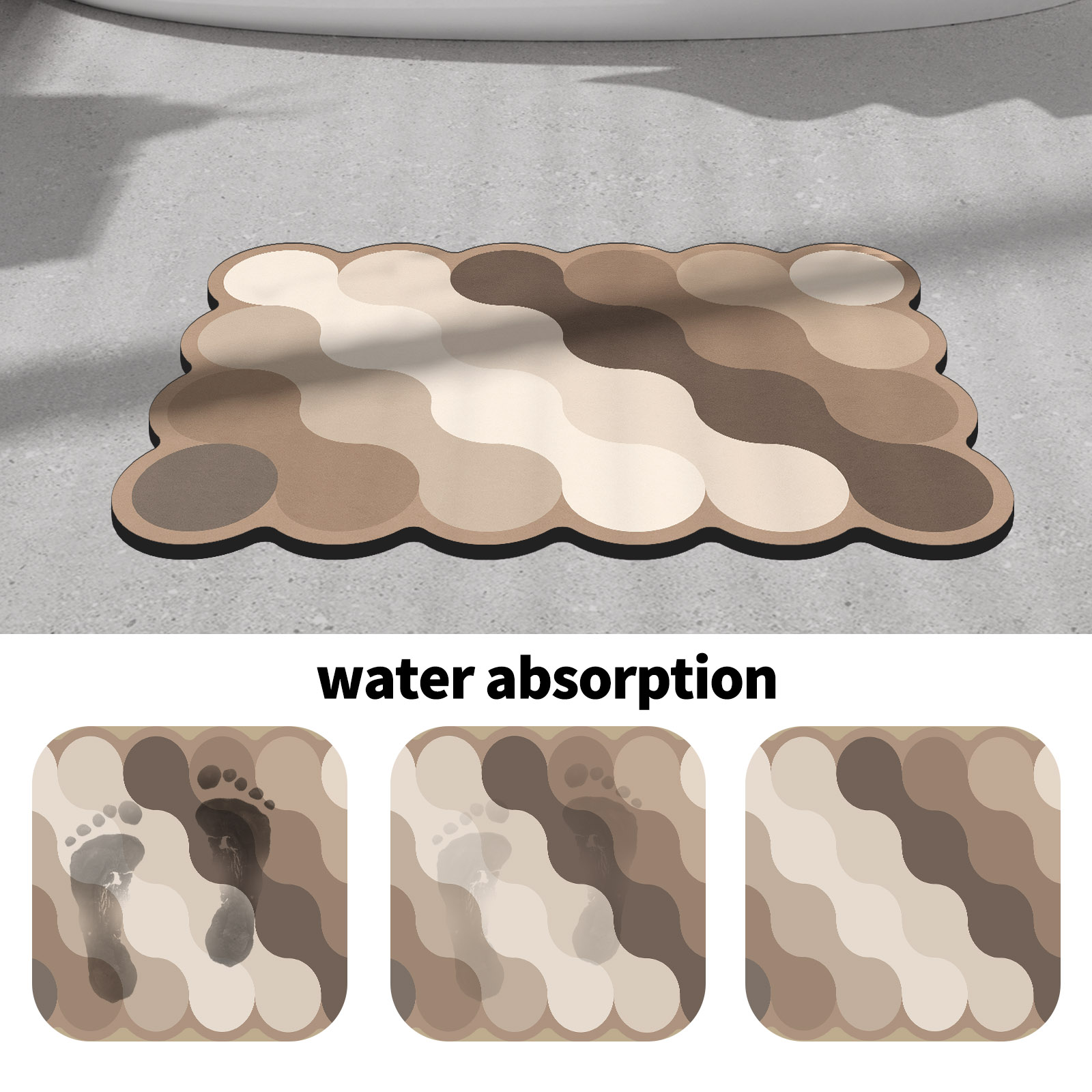 럭셔리 규조토 욕실 샤워 목욕 매트 흡수성 발 매트 미 - Quick Dry Diatomite Bath Mat 리뷰 및 가격