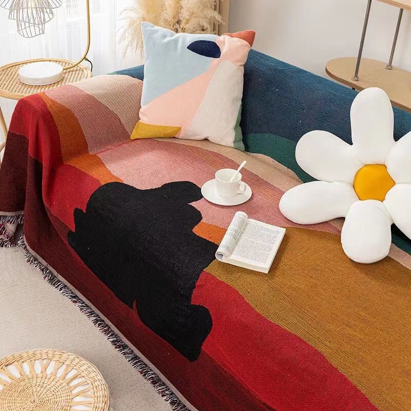 섬유 도시 Ins 황혼 스레드 담요 홈 장식 소파 타월 - Boho Throw Blanket Fringe 리뷰 및 가격