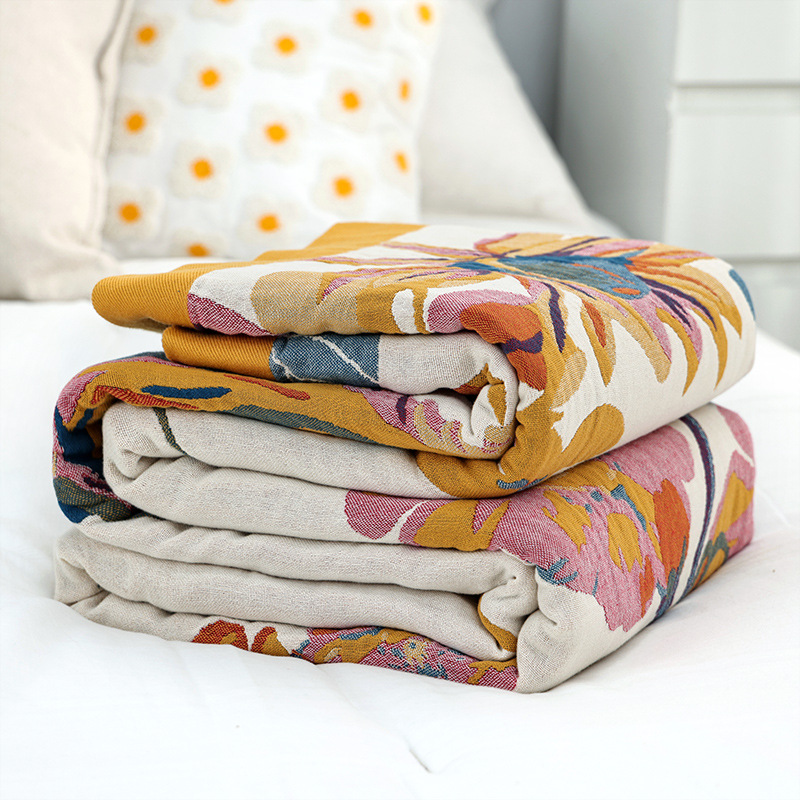 침대 소파 담요 모슬린 거즈 던지기 수건, 싱글 더블  - Muslin Cotton Bedspread 리뷰 및 가격