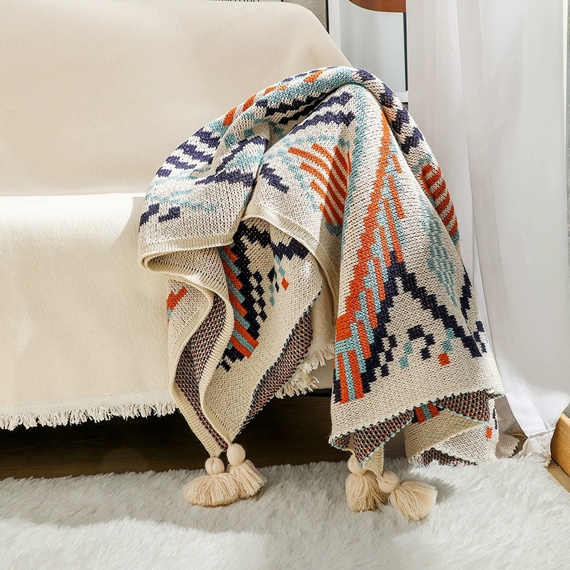 보헤미안 남서부 스타일 프린지 담요, 사막의 태양빛,  - Boho Throw Blanket Fringe 리뷰 및 가격