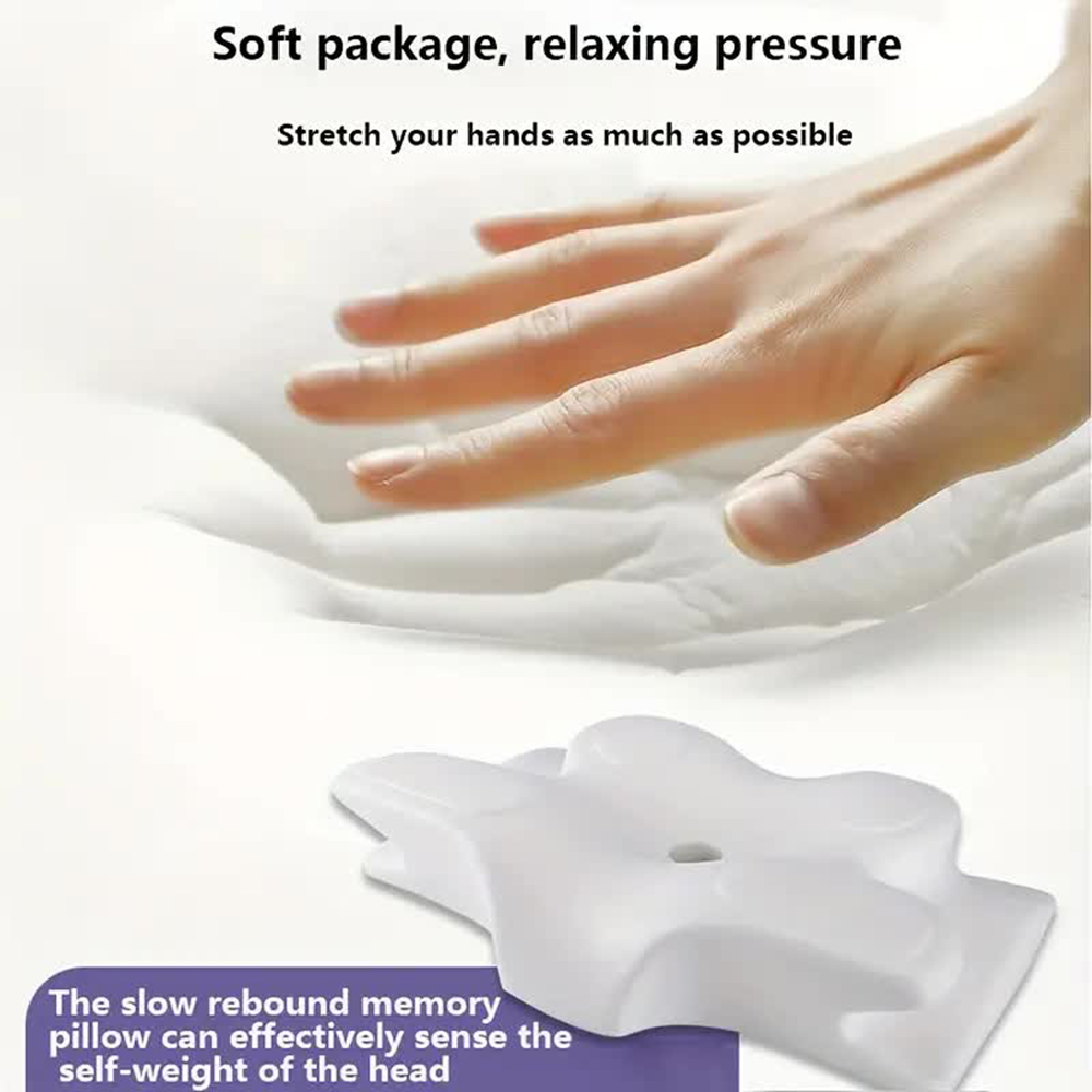 메모리 폼 베개 나비 모양의 편안한 자궁 경부 느린 리 - Memory Foam Orthopedic Pillow Neck Pain 리뷰 및 가격
