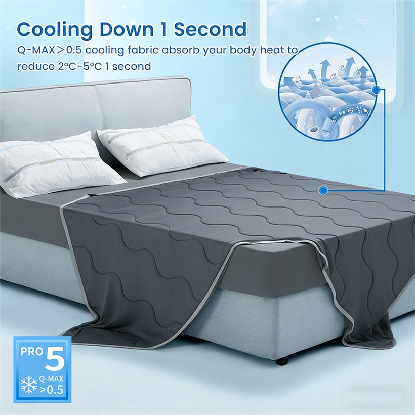 소프트 쿨링 블랭킷 대형 사이즈 열 흡수 아크-칠 쿨  - Cooling Blanket Hot Sleepers 리뷰 및 가격