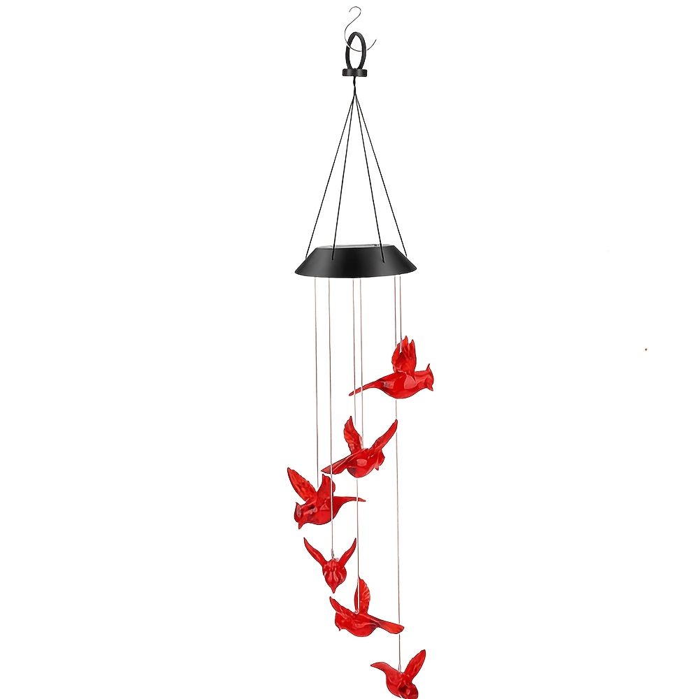 태양광 발전 불꽃새 모양 바람차임등, 방수 디자인과 생 - Lighting 리뷰 및 가격