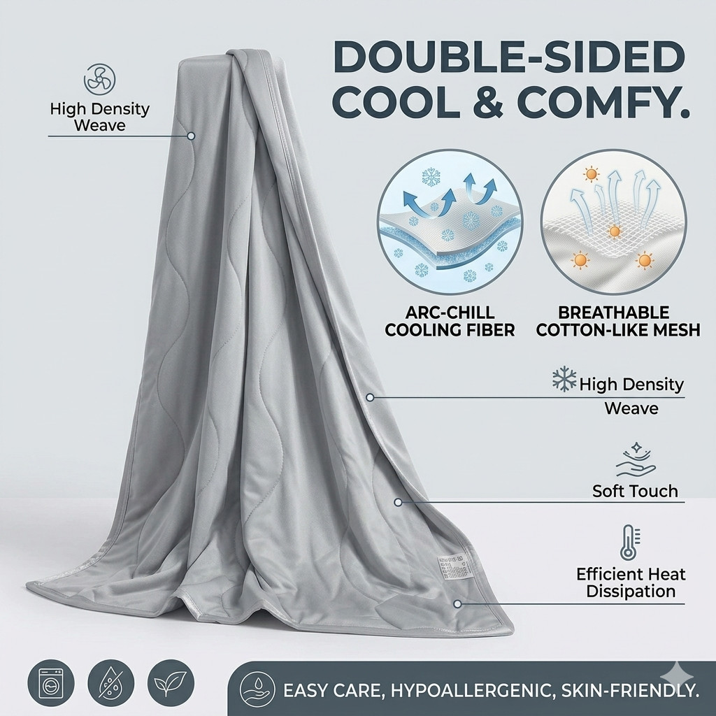 가볍고 통기성 좋은 시원한 담요, 더위를 많이 타는 사 - Cooling Blanket Hot Sleepers 리뷰 및 가격